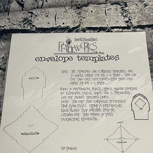 Stamping’ Up Printworks Envelope And Tag Templates Deluxe Cuts - Picture 2 of 6